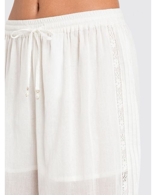 Twinset White Cotton Trousers