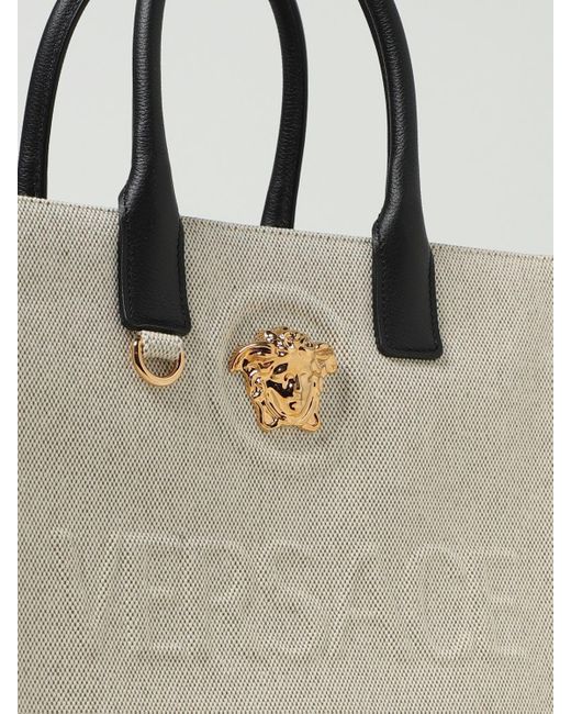 Versace Natural Tote Bags