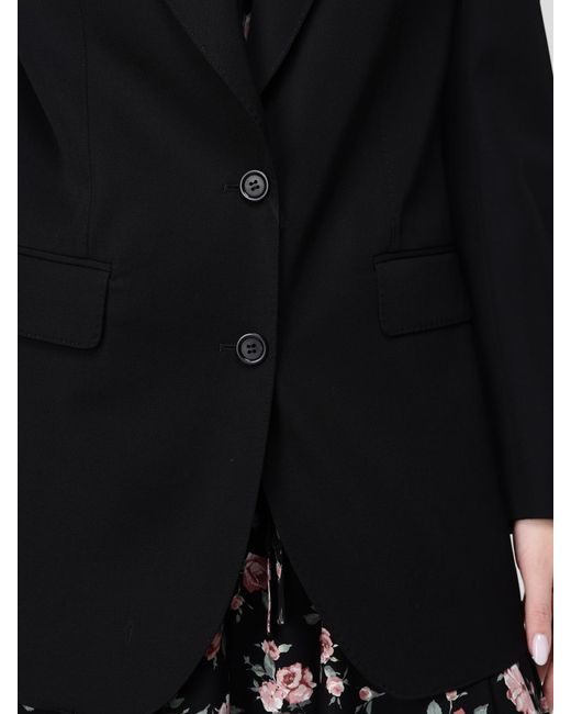 Dolce & Gabbana Black Dolce &Amp Gabbana Virgin Wool Blazer