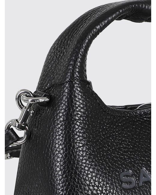 Marc Jacobs Black The Sack Micro Grained Leather Bag
