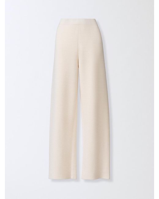 Fabiana Filippi Pink Virgin Wool And Cotton Trousers