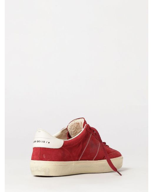 Golden Goose Deluxe Brand Red Soul Star Distressed Effect Calfskin Low-Top Sneakers for men