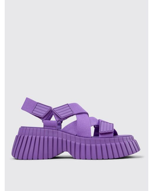 Camper Purple Flat Sandals