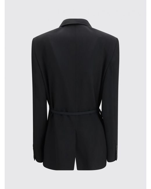 Balenciaga Black Double Breasted Wool Blazer