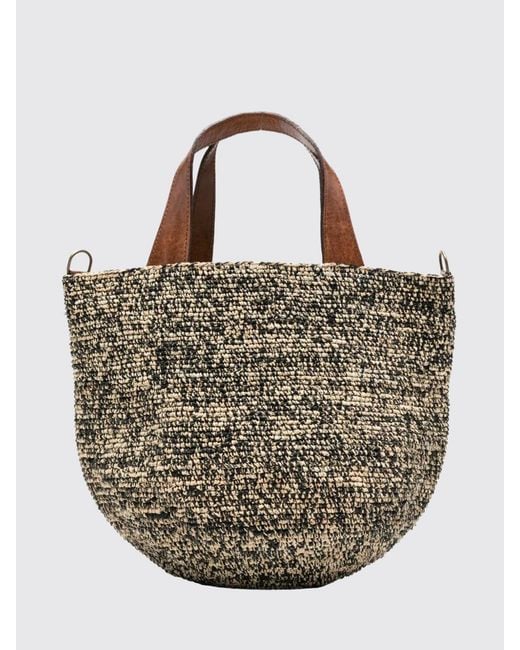 IBELIV Metallic Mirozy Raffia Bag