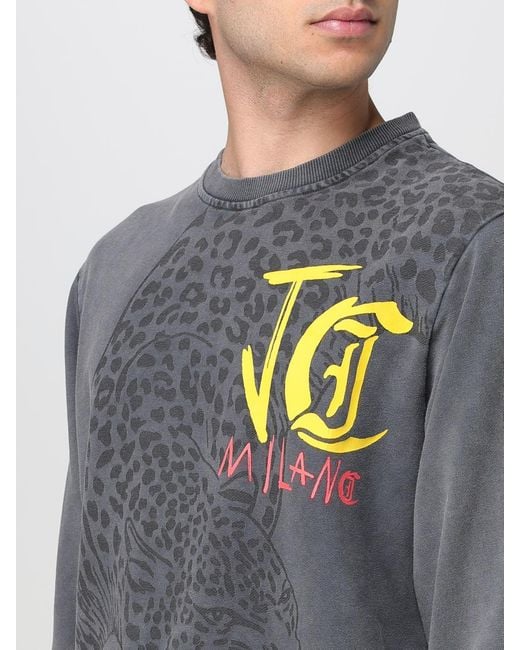 Just Cavalli Gray Jumper for men