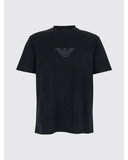 Emporio Armani Black Slim Fit T-Shirt for men
