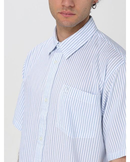 Carhartt White Striped Short Sleeve Shirt for men