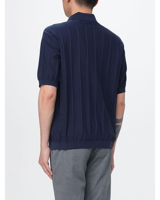 Paul & Shark Blue Paul &Amp Shark Cotton Knit Polo Shirt for men