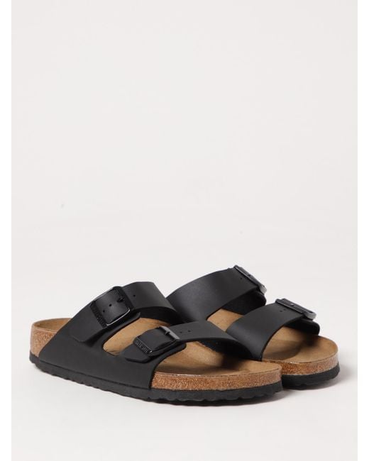 Birkenstock Black Arizona Birko-Flor Sandals for men
