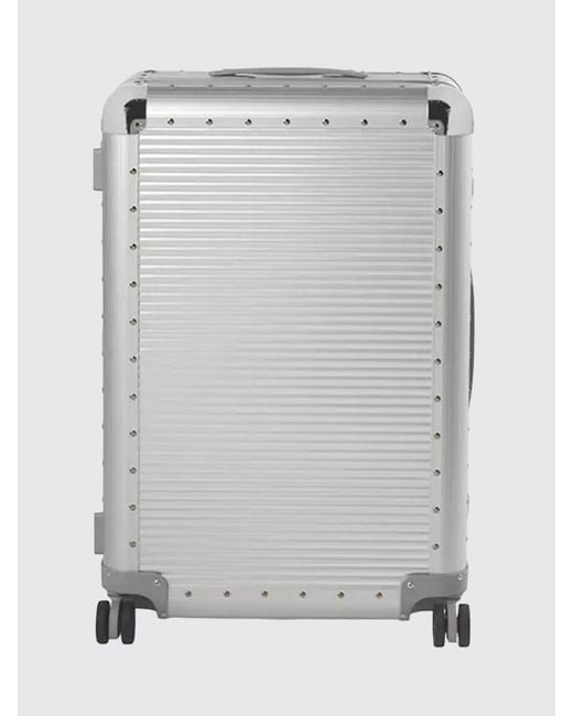 Fpm Milano Gray Bank S Spinner 76 Suitcase for men