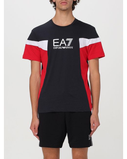 EA7 Red T-shirt for men