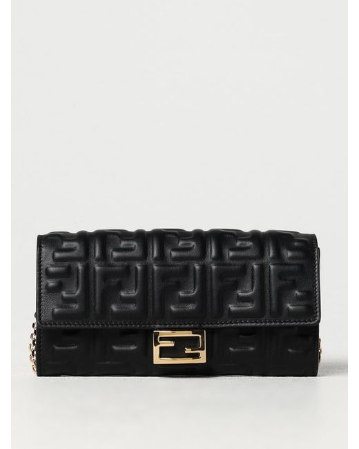 Fendi Black Baguette Wallet