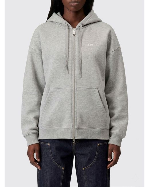 Carhartt Gray Cotton Blend Hoodie