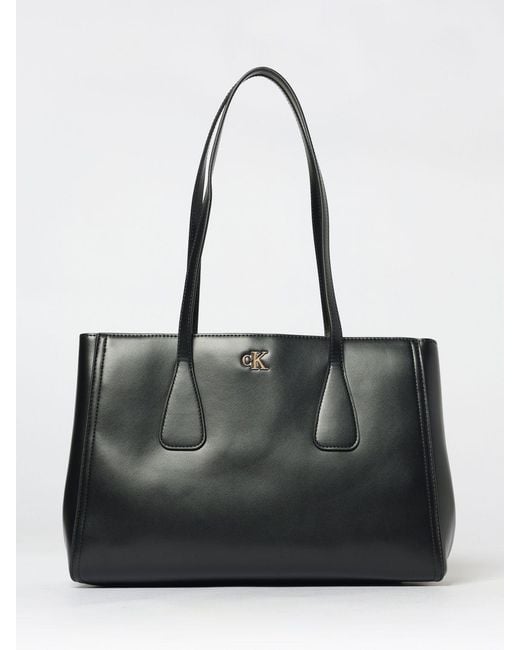 Calvin Klein Black Medium Work Tote Bag