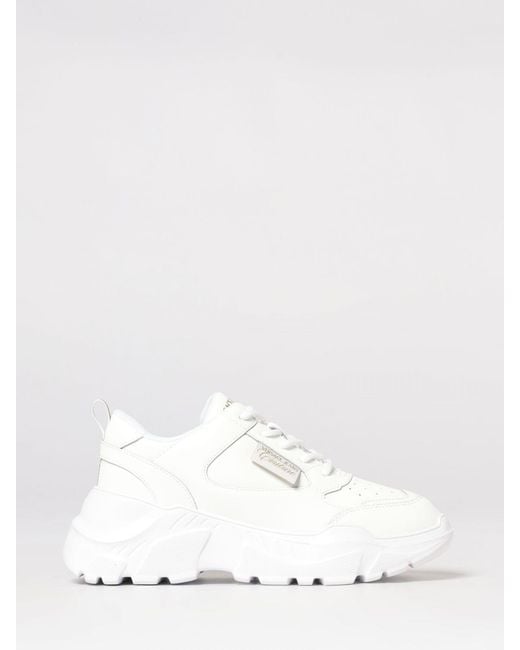 Versace Jeans Couture White Leather Sneakers