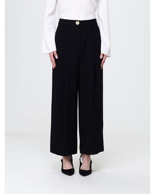 ARMANI EXCHANGE Black Crêpe Wide-Leg Trousers