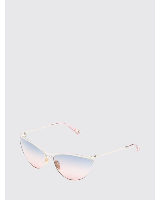 Chloé White ChloÉ Uma Metal Sunglasses