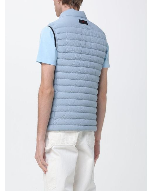 Peuterey Blue Moise 02 Padded Nylon Vest for men
