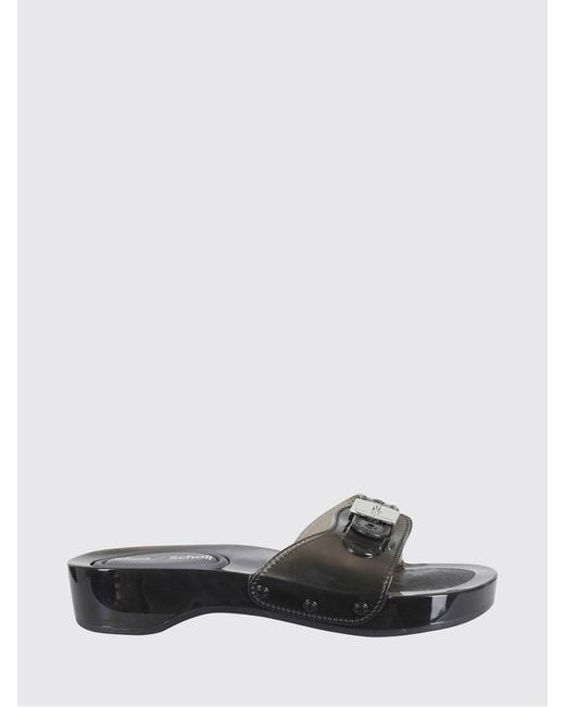 Melissa X Scholl White Pescura Pvc Mules Sandals With Adjustable Strap