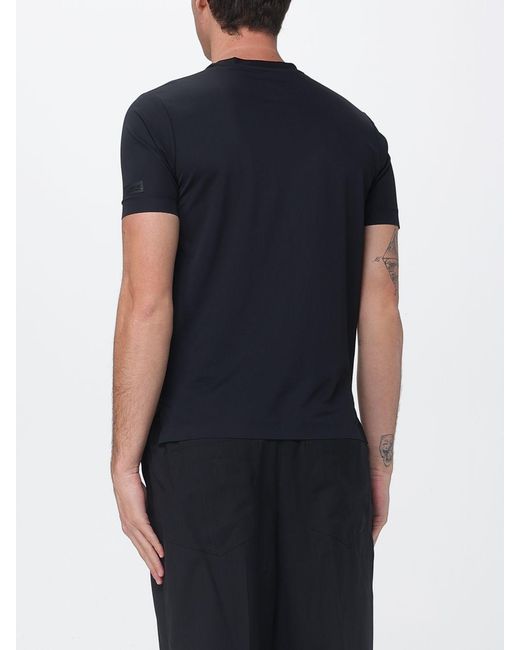 Heskimo Blue Nylon T-Shirt for men