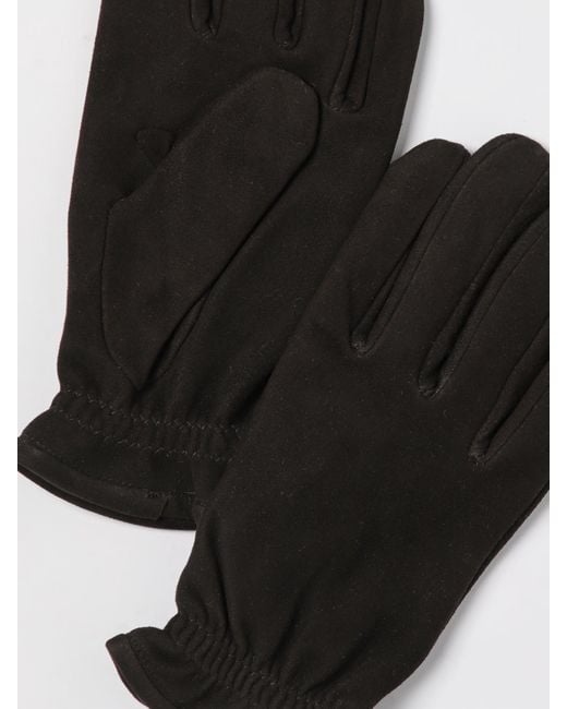 Orciani Black Gloves for men