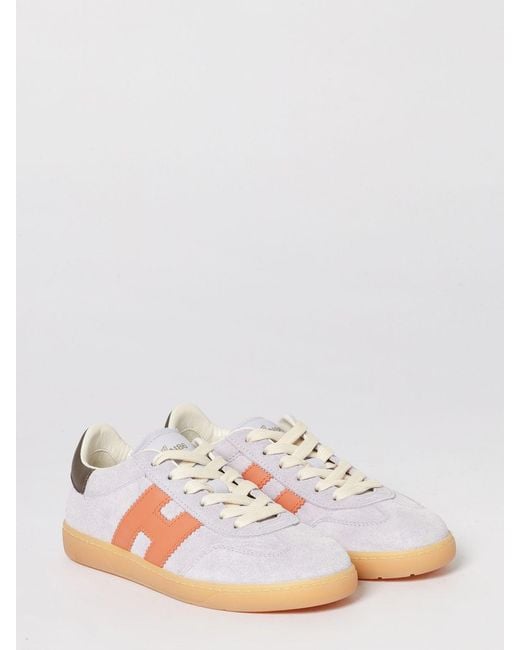 Hogan Pink Cool Suede Sneakers