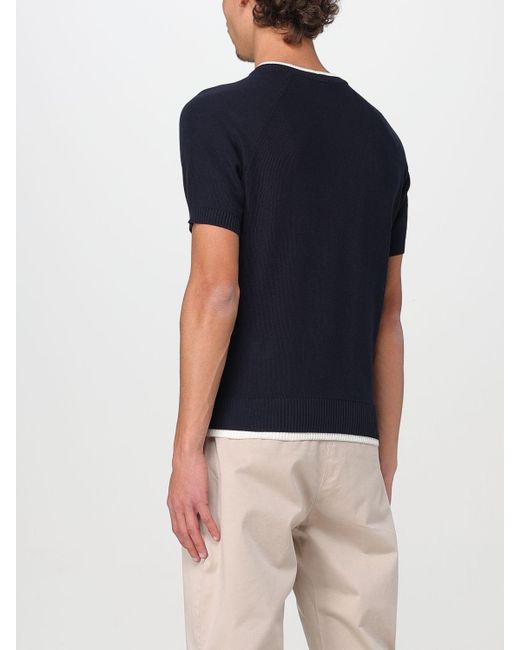 Maglia A Girocollo Basic di Eleventy in Blue da Uomo