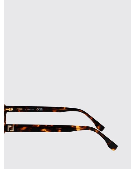 Fendi White Tortoiseshell Acetate Optical Glasses for men