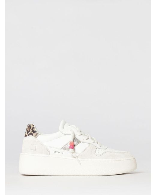 Date Natural Platform Sneakers