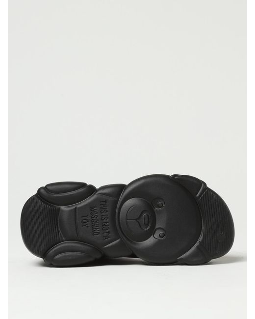 Moschino Couture Black Rubber Boots