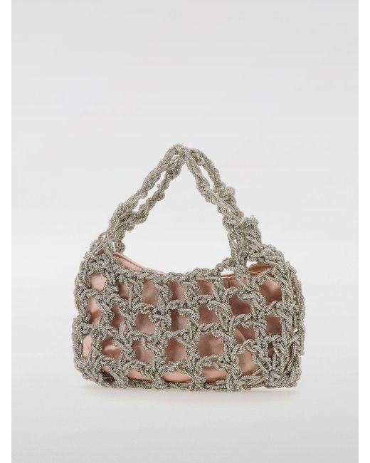 Twentyfourhaitch White Handbag