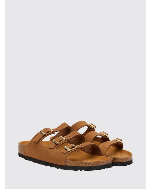 Birkenstock Brown Florida Fresh Nubuck Sandals