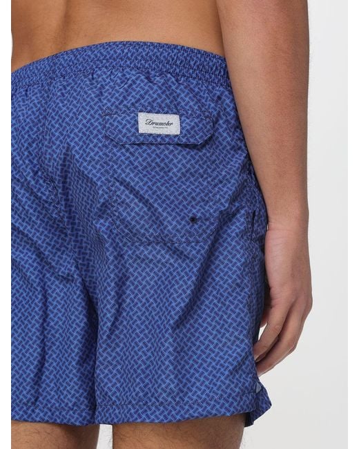 Drumohr Blue Patterned Swimsuit for men