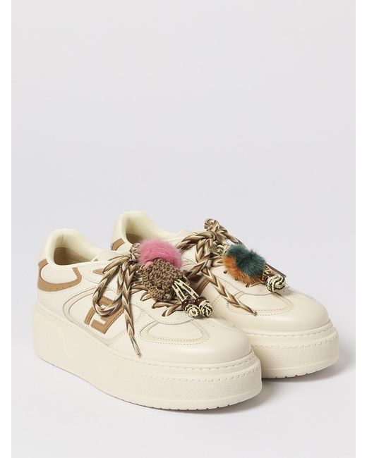 Baskets ' Match' Fendi en coloris Natural