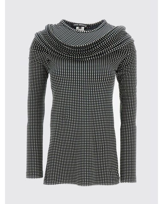 Junya Watanabe Gray Polka Dot Jersey Top