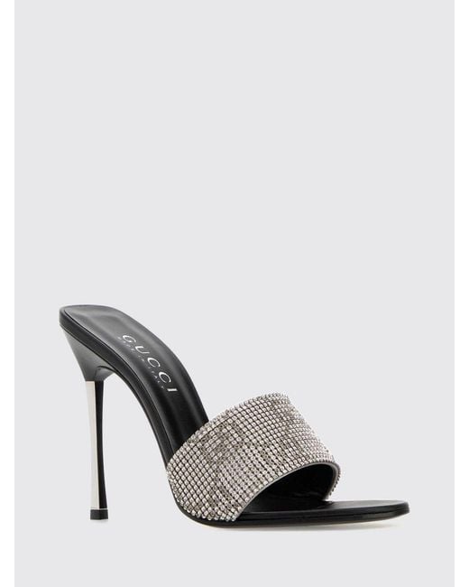 Gucci White Heeled Sandal
