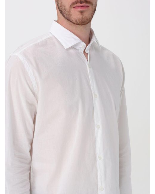 Camicia classica in cotone di Brooksfield in White da Uomo