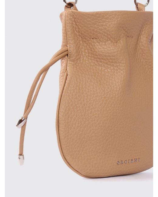 Orciani Natural Calf Leather Handbag