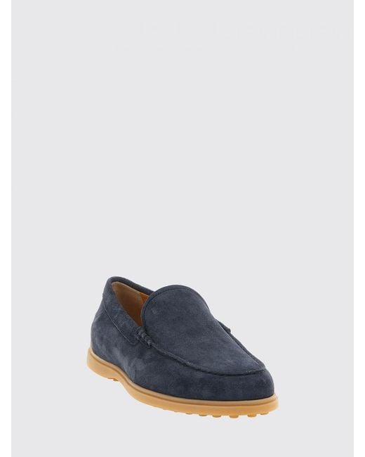 Tod's Blue Suede Loafer for men