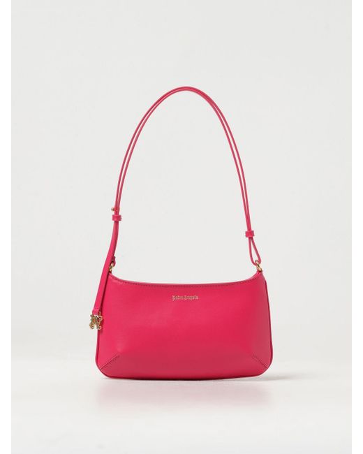 Borsa in pelle di Palm Angels in Pink