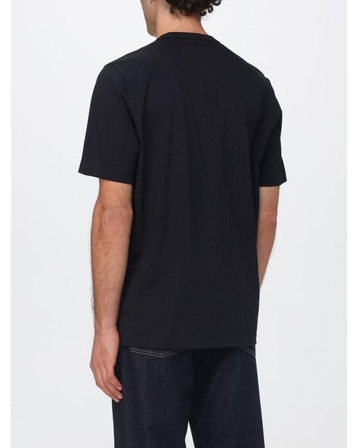Paul Smith Blue Graphic And Slogan Print Organic Cotton Crewneck T-Shirt for men