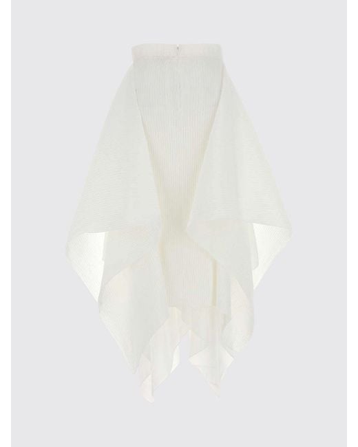 J.W. Anderson White High-Waisted Asymmetrical Knit Midi Skirt