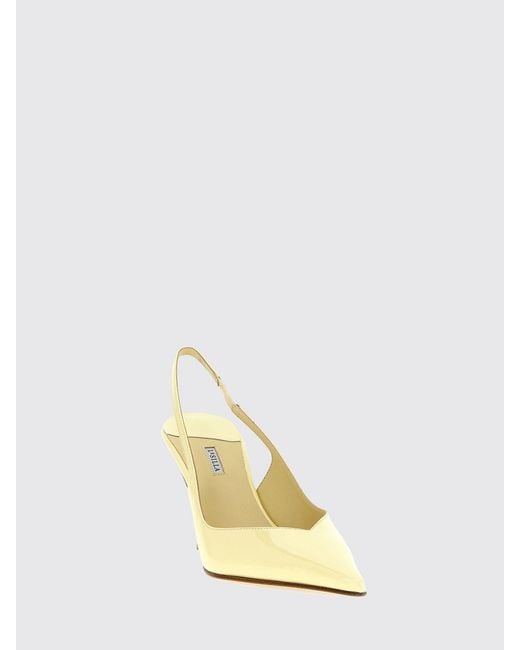 Le Silla Metallic Vivienne Patent Leather Slingback Pumps