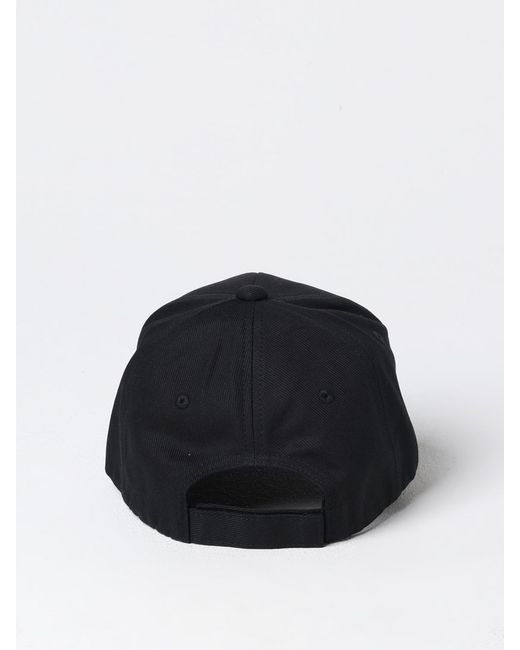 Emporio Armani Black Cotton Hat With Logo for men