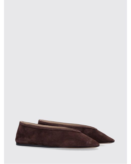 Le Monde Beryl Brown Luna Suede Ballerinas