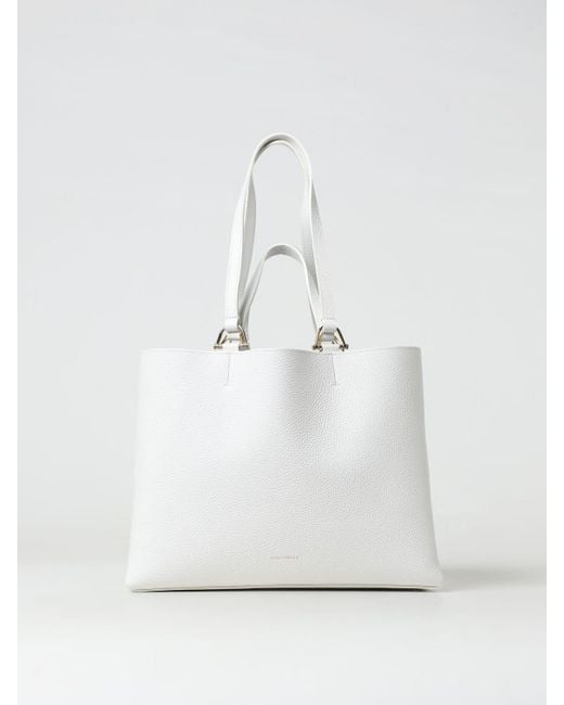 Coccinelle White Tote Bags