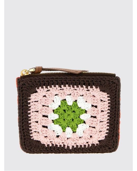 Miu Miu Multicolor Crochet Coin Purse