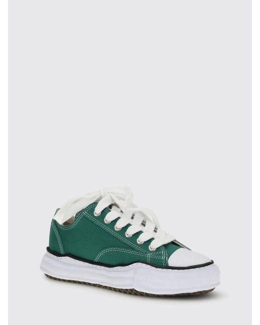 Maison Mihara Yasuhiro Green Peterson Cotton Canvas Sneakers for men