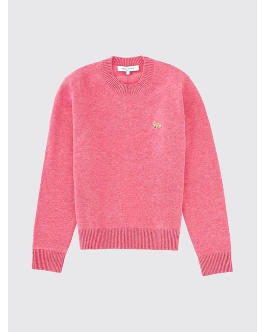 Pull Femme Maison Kitsuné en coloris Pink